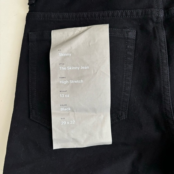 Everlane Men’s The Skinny 4-Way Stretch Organic Jean Uniform 29x32 Black New - Picture 5 of 8